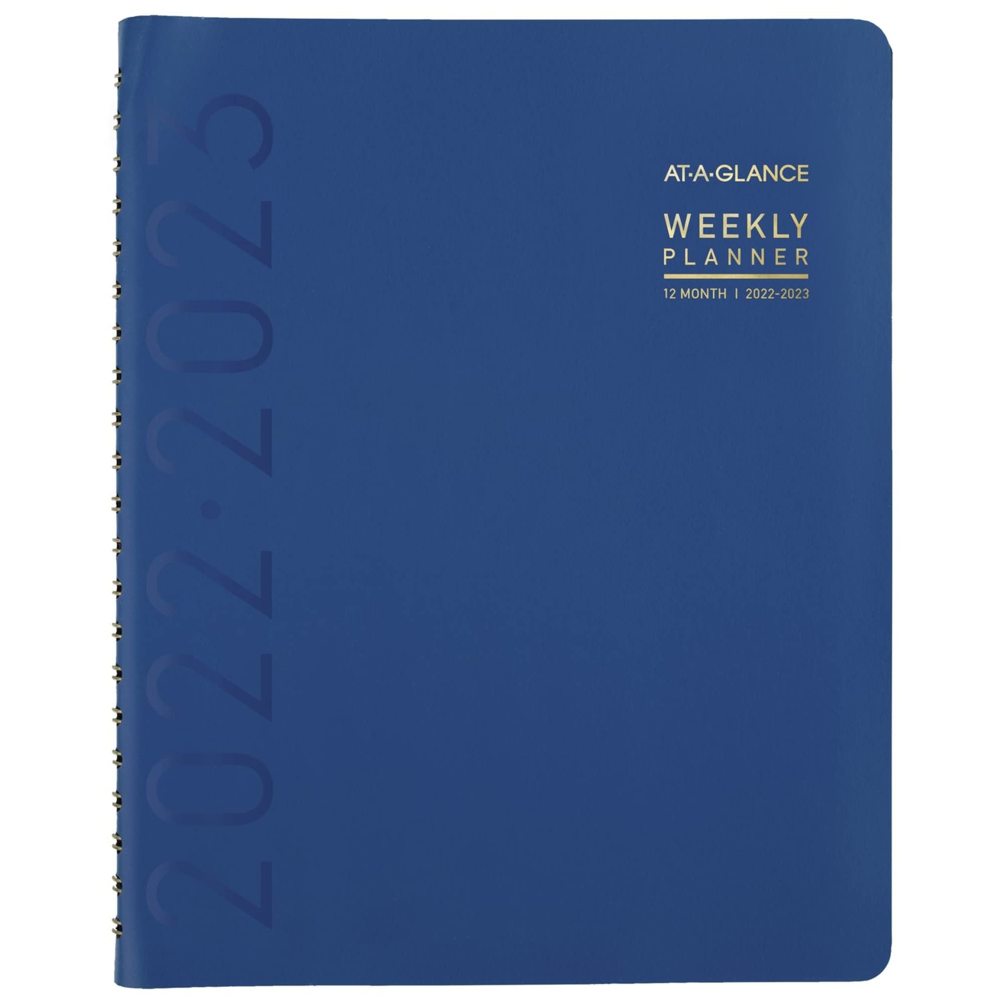 AT-A-GLANCE 2022-2023 Planner, Weekly & Monthly Academic, 8-1/4" x 11", Large, Contempo, Classic Blue (70957X20)