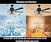52 Inch Retro Industrial Ceiling Fan with Light 5 Wood Reversible Blade Chandelier Fan Remote Control Iron Cage Pendant Light Fan for Living Room(Bronze + Black)