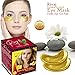 RIVAJ Golden Crystal Eye Mask Under Eye Gel Pads - for Puffy Eyes, Bag Treatment Patches Collagen Gold Wrinkle Pad Treatments Puffiness Hydrogel