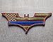 Police Thin Blue Line Batman Patch (OD Green)