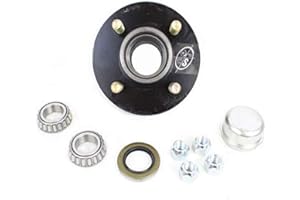 SOUTHWEST WHEEL 4-Hole, 4" Bolt Circle Idler Hub for 2,000 lb. Axles (BT8 Spindle) for 1" Spindle That uses L44643 Trailer Bearings