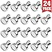 Grtard 24pack Magnetic Push Pins, Refrigerator Magnets, Brushed Nickel Push Pin Magnets Perfect for Fridge Magnets, Office Magnets, Whiteboard Magnets, Map Magnets