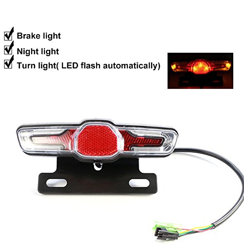 image for Greenergia Bicycle Rear Lights 36V48V Electric Vehicle Self-Flashing T