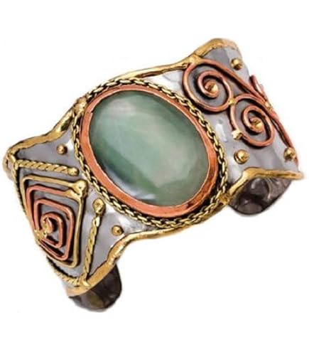 Amazon.com: Anju Jewelry Janya Collection Mixed Metal Cuff