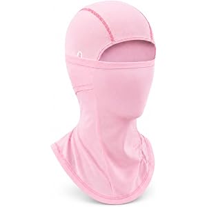 Ice Silk Balaclava Motorcycle Helmet Liner UPF 50+ Quick-Dry Face Cover | Neck Gaiter Design, Glasses Holes Compatible, Unise