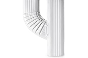 VYH Downspout Gutter Y Left Connector 2x3 Upright High Gloss White
