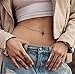 Gmhkonw 2pc Minimalist Sexy Waist Chain Beach Party Belly Chain With Bead Long Chain Women Jewelry