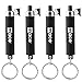 Mace Brand Police Strength Mini Keychain Pepper Spray Keyring Hard Case with Key Chain, for Women (Black 4-Pack)