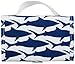 Lunchskins Reusable Lunch Tote, Navy Blue Shark