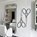Scissors Wall Decal Sticker Decor Hair Salon Tailor Beauty Hair Stylist Barber Cosmetic (M1531)