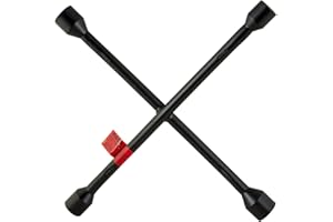 Pro-Lift W-9047P 14-Inch MET Lug Wrench - Universal Heavy Duty 4-Way Tire Cross Wrench, Black