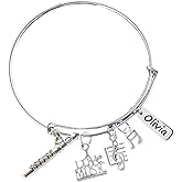 Flute Jewelry, Personalized Flute Music Bangle Bracelet Engraved Name Charm - Marching Band Jewelry - Music Gift -Music Lover Jewelry Gift