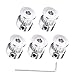 Houkr 5PCS Aluminum 20 Teeth GT2 Timing Belt Pulley 6mm Bore 6mm Width, Synchronous Wheel for 3D Printer Parts Width 6mm Timing Belt and M4 Wrench, for RepRap 3D Printer Prusa I3