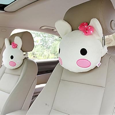 One Pair Hello Kitty Car Headrest Pillow Head Pillow Head Cushion