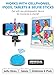 Premium HD Bluetooth Selfie Remote Control Camera Shutter for iPhone, Samsung Galaxy, Android, iPad, iPod, Tablets - Amazing Selfie Clicker for Photos, Videos, 30ft Range (Aqua)