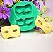 Mity Rain Mask Silicone Mold, 3D Mask Chocolate Fondant Molds for Cake Decorating Sugarcraft Candy Molds Polymer Clay Molds Cupcake Topper Decoration- Set of 2