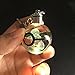 S-SO K9 Crystal 3D Squirtle Pokemon ball Night LED light keychain ring
