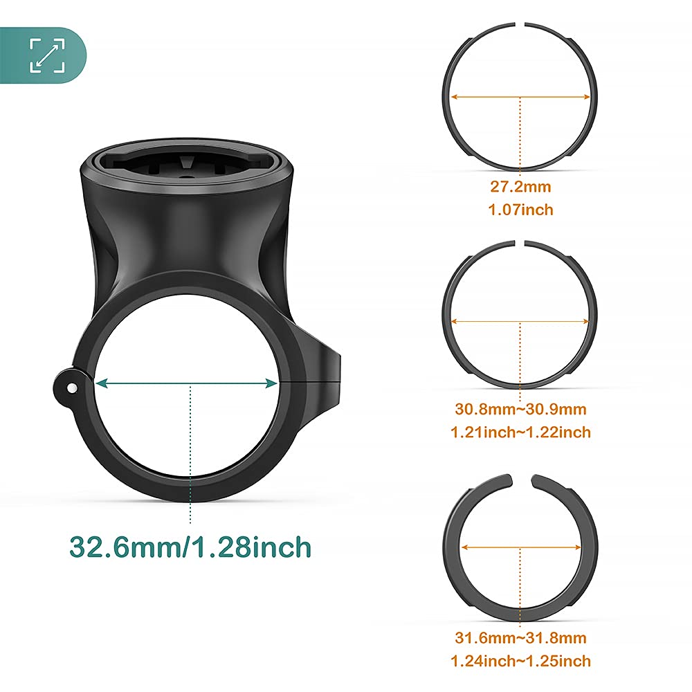 TUSITA Seat Post Quarter Turn Mount Compatible with Garmin Varia RTL510 RTL515 RVR315 Rearview - Fit 27.2mm 30.9mm 31.6mm Bars Seatpost