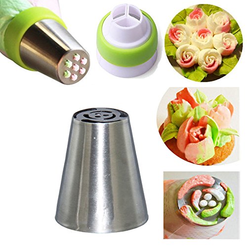 NEW Icing piping nozzles cake decoration Russian Tulip Flower Cake Tips Baking Toolsoubts 7Pcs