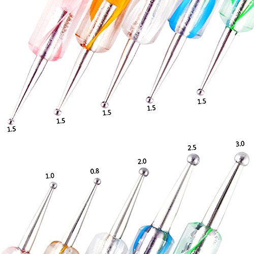 Jocestsyle 20 Pcs Nail Art Design Painting Dotting Drawing Pen Brushes Nail DecorationTool Kit Set