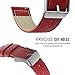 Gear S2 Classic / Gear Sport Watch Band, MoKo Premium Soft Genuine Leather Crocodile Pattern Replacement Strap for Samsung Gear S2 Classic SM-R732 / R735 / Gear Sport SM-R600 Smart Watch, RED