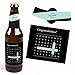 Home Sweet Home - Housewarming Gift for Women and Men - 6 Beer Bottle Label Stickers and 1 Carrier