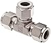 Parker A-Lok 4ET4-316 316 Stainless Steel Compression Tube Fitting, Tee, 1/4