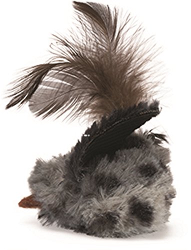 OurPets Play-N-Squeak Backyard Bird Catnip Cat Toy, 4.5' length