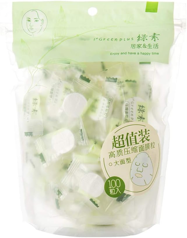 100 pcs Compressed Facial Mask Disposable Mask Paper Natural Cotton Skin Care Masks Home DIY Mask Skin Care Available in Four Material