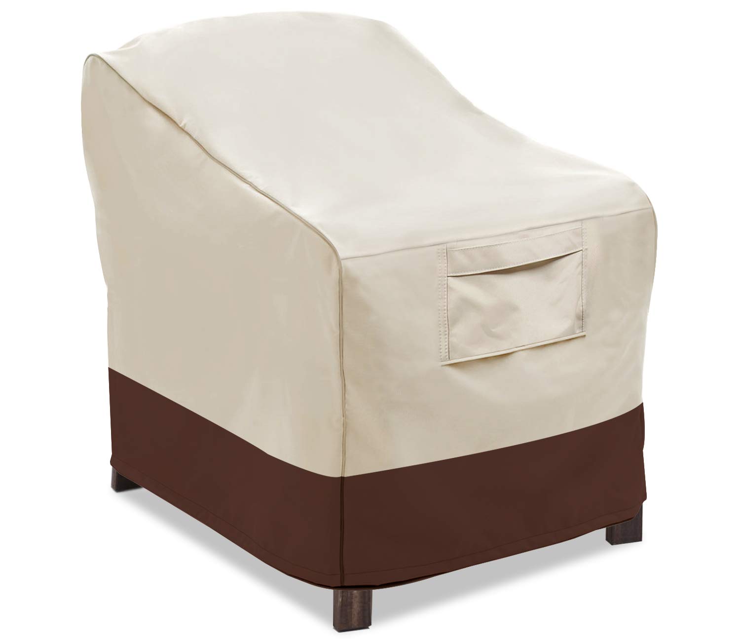 Photo 1 of Vailge Patio Chair Covers, Lounge Deep Seat Cover, Heavy Duty and Waterproof Outdoor Lawn Patio Furniture Covers (Large, Beige & Brown)