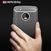 Moto G5 Plus Case, KUGI Soft Silicon Shockproof Luxury Brushed Case with Texture Carbon Fiber Design Protection Cover for Motorola Moto G5 Plus 2017 Smartphone (Gray)