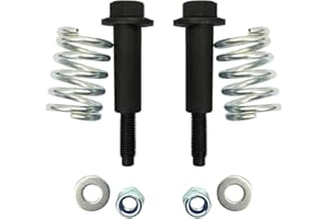 RCCT Exhaust Bolts and Spring Bolt Fits Honda Acura, Subaru, Toyota Prius Bolt Spring Kit Repair for Secure & Flexible Connection (2)