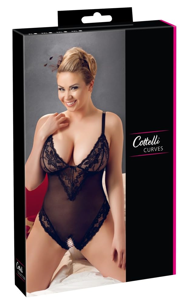 Cottelli Collection Plus 3X-Large Crotchless Body Erotic Apparel