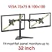 iKross Dual Monitor Desk Mount Stand with Free Stand Base / Dual-Joint Arms / Detachable VESA Plate for 13 - 27 inch LED/LCD VESA Screen