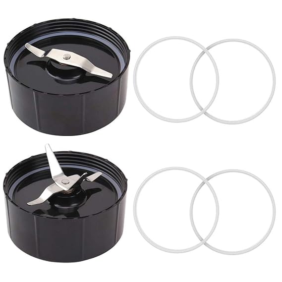 Podoy Cross and Flat Blades for Magic Bullet Blender MB1001,4 Gaskets