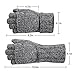 Bodvera Thermal Insulation Fingerless Texting Gloves Unisex Winter Warm Knitted Convertible Mittens with Flap Cover LG