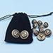 YuanKanJu 12pcs Anchor Metal Shank Blazer Button Set - DIY Sewing Supplies for Coat Jacket Sailor Suit - 20mm X 4, 15mm X 8 (Bronzy)