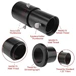 51V08gaqanL. SS150 Astromania-125-Extendable-Camera-Adapter-for-Either-Prime-Focus-Or-Eyepiece-Projection-Astrophotography-with-Refractors-or-Reflector-Telescopes-Threaded-for-Standard-125inch-Astronomy-Filters
