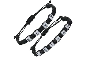 CALEESLLC Best Friend Bracelet Matching Couples Gift for 2 Cord Bracelet Distance Friendship String Wristband