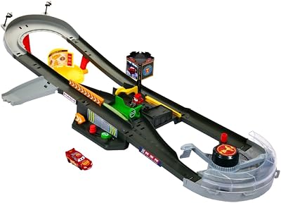 Mattel Disney Pixar Cars Track Set Piston Cup Action Speedway with Lightning