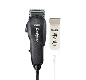 Wahl Professional All Star Clipper/Trimmer Combo #8331 Features Designer Clip and Peanut Trimmer Includes Accessories