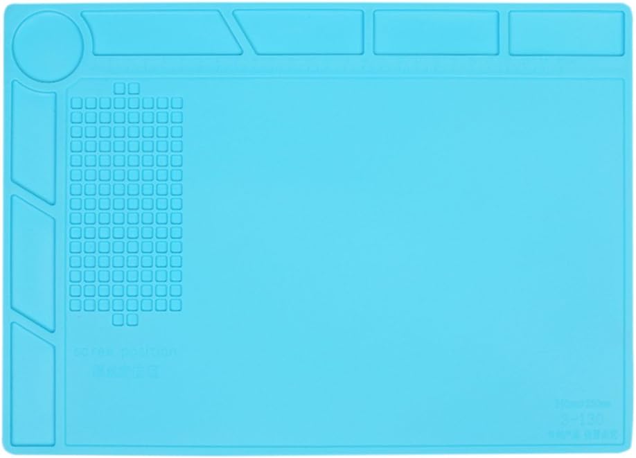35 * 25CM Anti-Static Heat Resistant Silicone Floor Mat for Soldering Iron Phone and Computer Repair