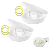 Upgraded Rapid Bee Top Feeder with Anti-Drowning Sponge Rings, Round Hive Top Feeders for 8-Frame and 10-Frame Bee Hives (2 Pack)