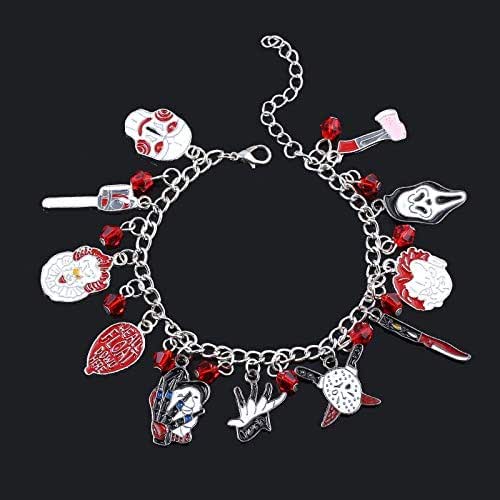 HORROR MOVIE CHARACTERS CHARM BRACELET Handmade