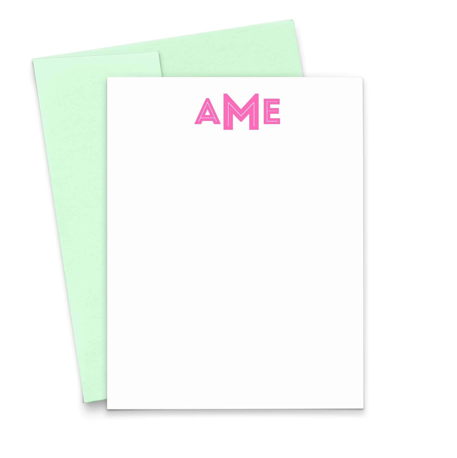 Monogram Stationary Set, Personalized Stationery for Women