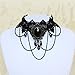 Gothic Black Lace Choker Necklaces with Pendant for Women/Girls Wedding Party Costumes Jewelery Cosplay Christams Gifts (JL-150)