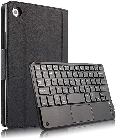 FugouSell Huawei MediaPad M5 8.4 Inch Wireless Keyboard Case, Rechargeable Detachable Tablet PC USA Keyboard Case with Auto Sleep/Wake Function for Huawei MediaPad M5 8.4 Inch (Black)