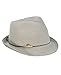 NYFASHION101 Spring Summer Gold-Tone Bar Slim Band Stingy Trilby Fedora Hat