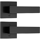 Probrico Square Dummy Door Lever - Half Dummy Satin Nickel Handle For Closet & Interior Doors, Universal Handing, Easy Install - View #4