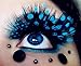 HOMANDA Dot Pattern 6 Pairs Deluxe Party Stage Dance Costume Feather False Eyelashes Eye Lashes